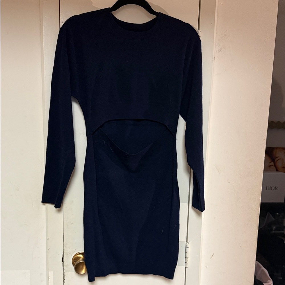 IRO Midnight Blue Long Sleeve Dress